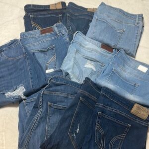 11 pairs of Hollister jeans $50 buyer takes all OBO